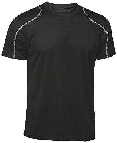 Asioka 75/09 Camiseta de Manga Corta, Unisex Adulto, Negro, S