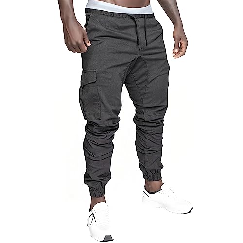 Pantalon léger pour hommes solide et fonctionnel style décontracté