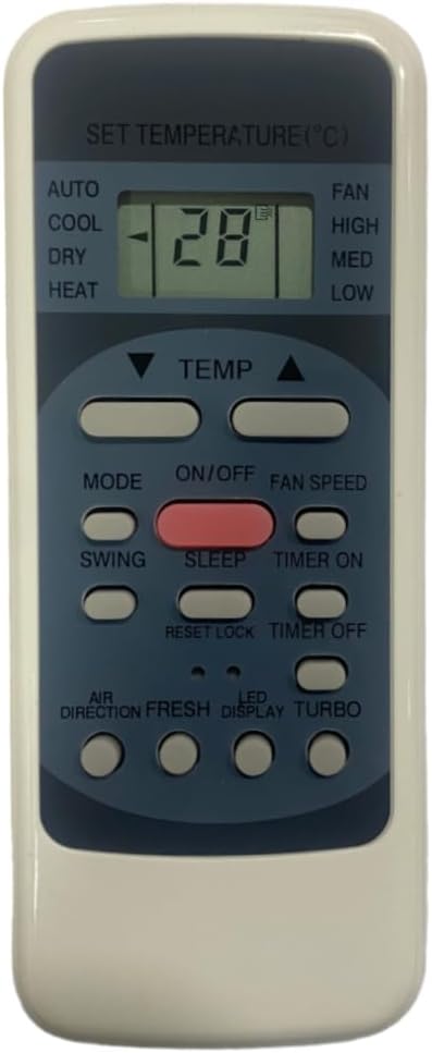 Upix AC Remote No. 78 (No Backlight), Compatible/Replacement for Carrier AC Remote Control (Exactly Same Remote Will Only Work)