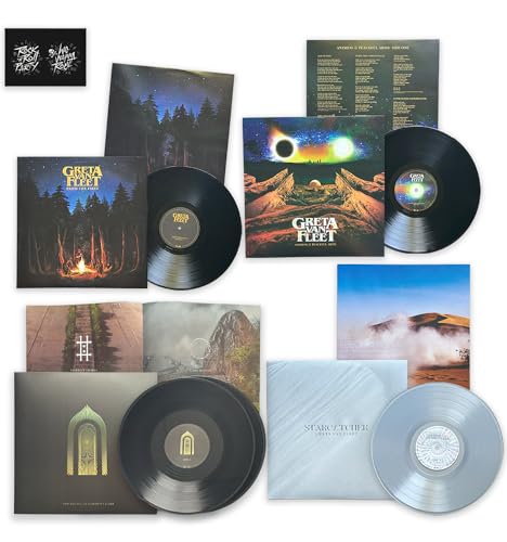 Greta Van Fleet 4 Vinyl Collection: From The Fires / Anthem Of The Peaceful Army / The Battle Of Garden's Gate / Starcatcher / + Including Bonus Art Card