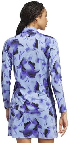 adidas Womens Women's Ultimate365 Printed Quarter-Zip Mock - Image 3