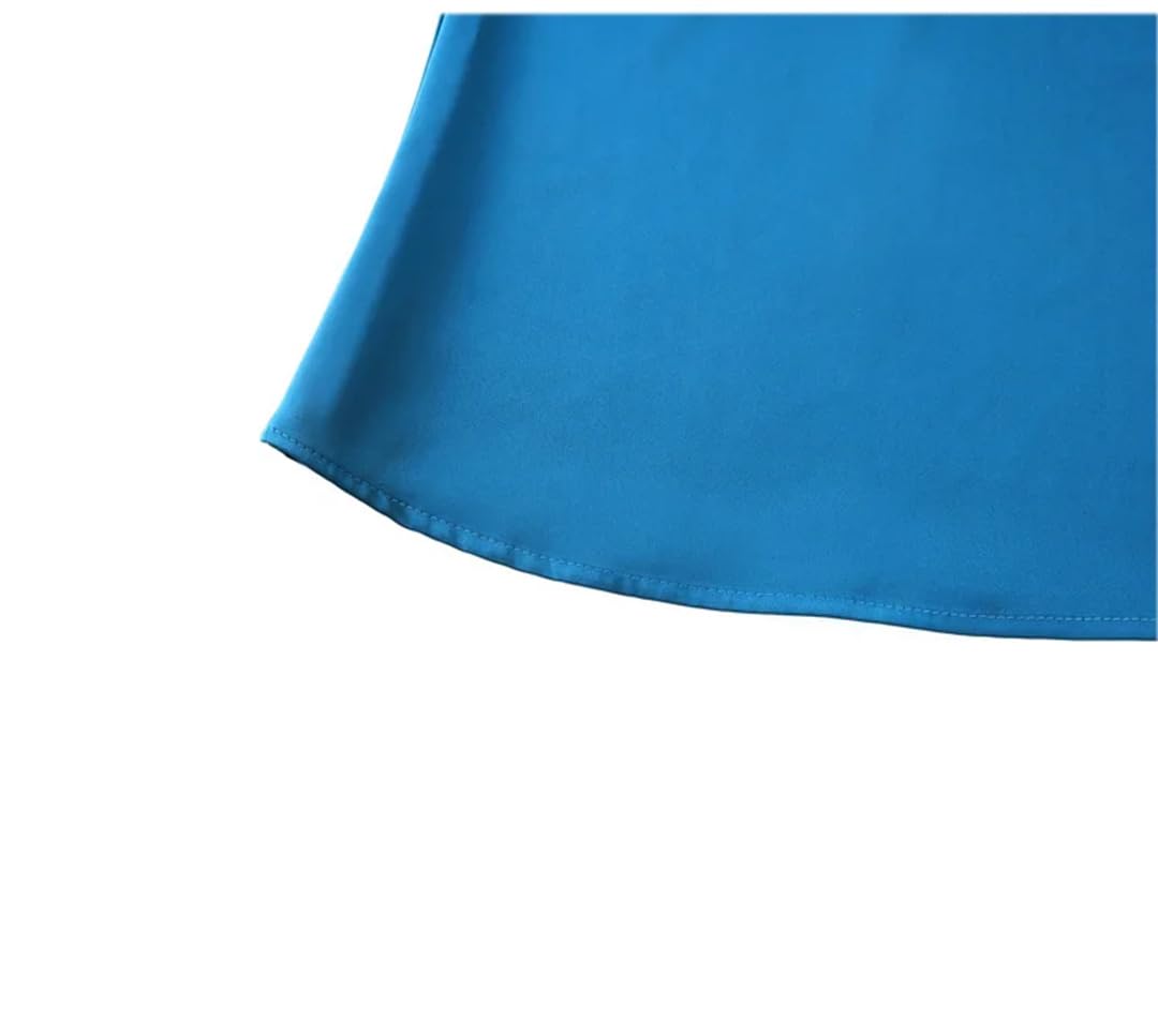 Top estivo da donna con scollo rotondo in seta