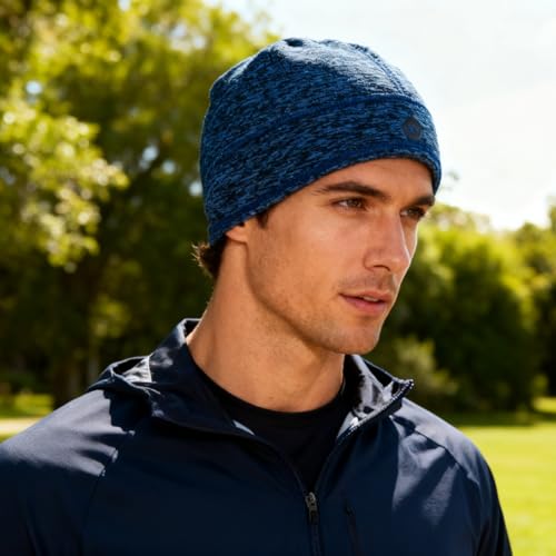 Image of WANDER Skull Cap Running Beanie Lightweight Thermal Helmet Liner for Men | Soft Fleece Lining Locks Warmth,Moisture & Sweat Wicking,4-Way Stretch Fits Snugly,Versatile For Skiing,Cycling,Sports