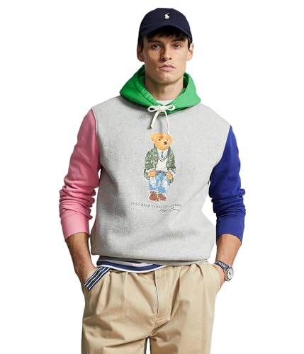 POLO RALPH LAUREN Men's Polo Bear Color-Blocked Fleece Hoodie