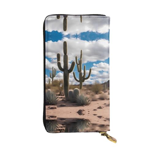 Portefeuille de voyage portable imprimé cactus idéal pour sécuriser vos cartes