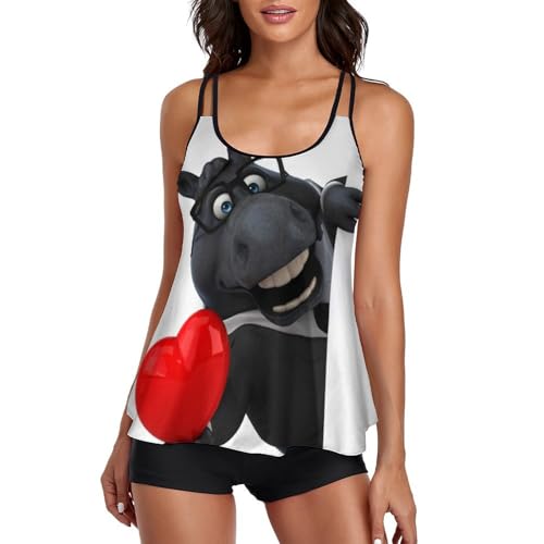 Maillot de bain tankini femme avec short de garçon et robe de plage Ane Mignon