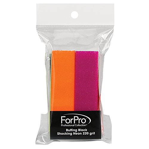 For Pro 240 Grit Buffing Block, Shocking Neon, 12 Count
