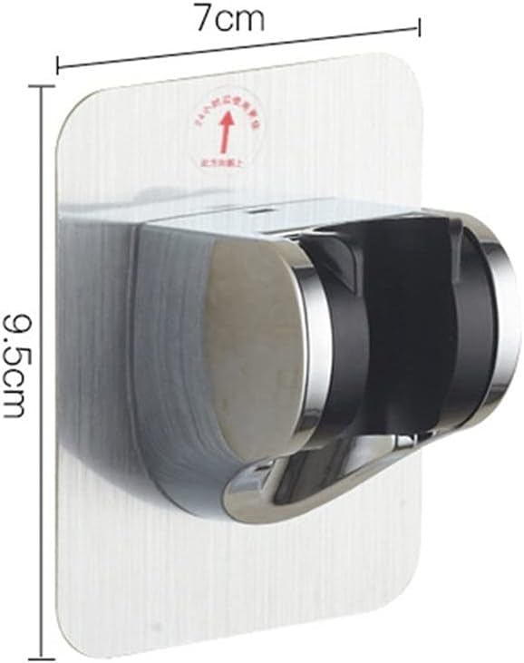 Soporte de cabezal de ducha ajustable y universal de ABS para pared de baño 2