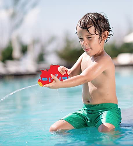 Dollibu Sea Knight Helicopter Bath Buddy Squirter - Floating Red Chopper Rubber Bath Toy, Water Squirting Bathtime Play For Toddlers, Cute Aircraft Toy For The Bathtub, Beach, & Pool For Girls & Boys #TOP6