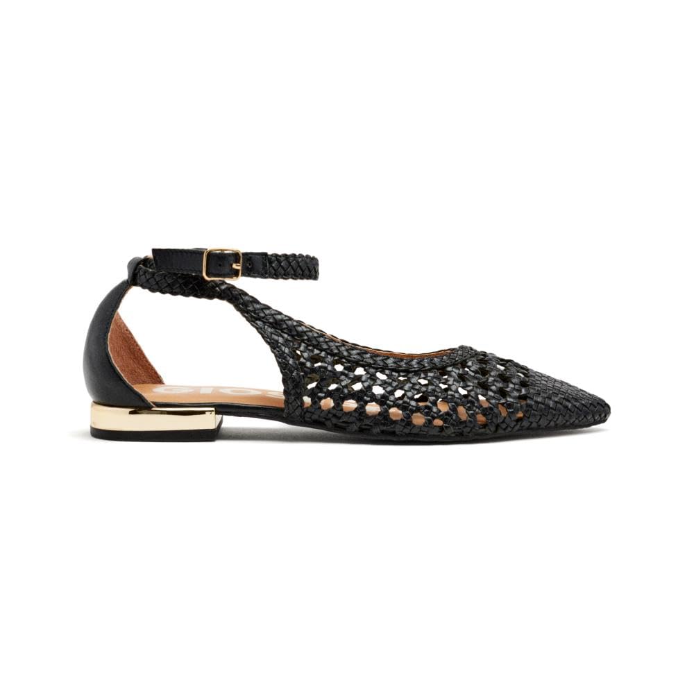GIOSEPPO Ballerine Blu Intrecciate da Donna dell