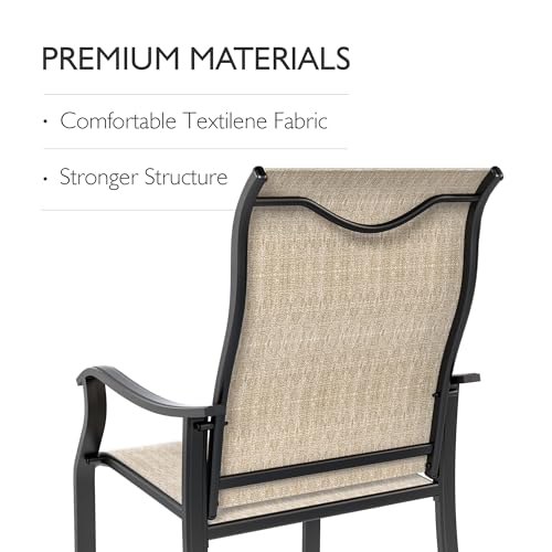 Udpatio NBPC0041 Patio Dining Chairs Set Of 4, Outdoor Textilene Dining Chairs With High Back thumb #3