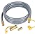 ATKKE 3/8 inch ID Natural Gas Grill Hose with Quick Connect Fittings, Low Pressure LPG Hose for Weber, Char-broil, Pizza Oven, Patio Heater and More Appliances, 12 Feet
