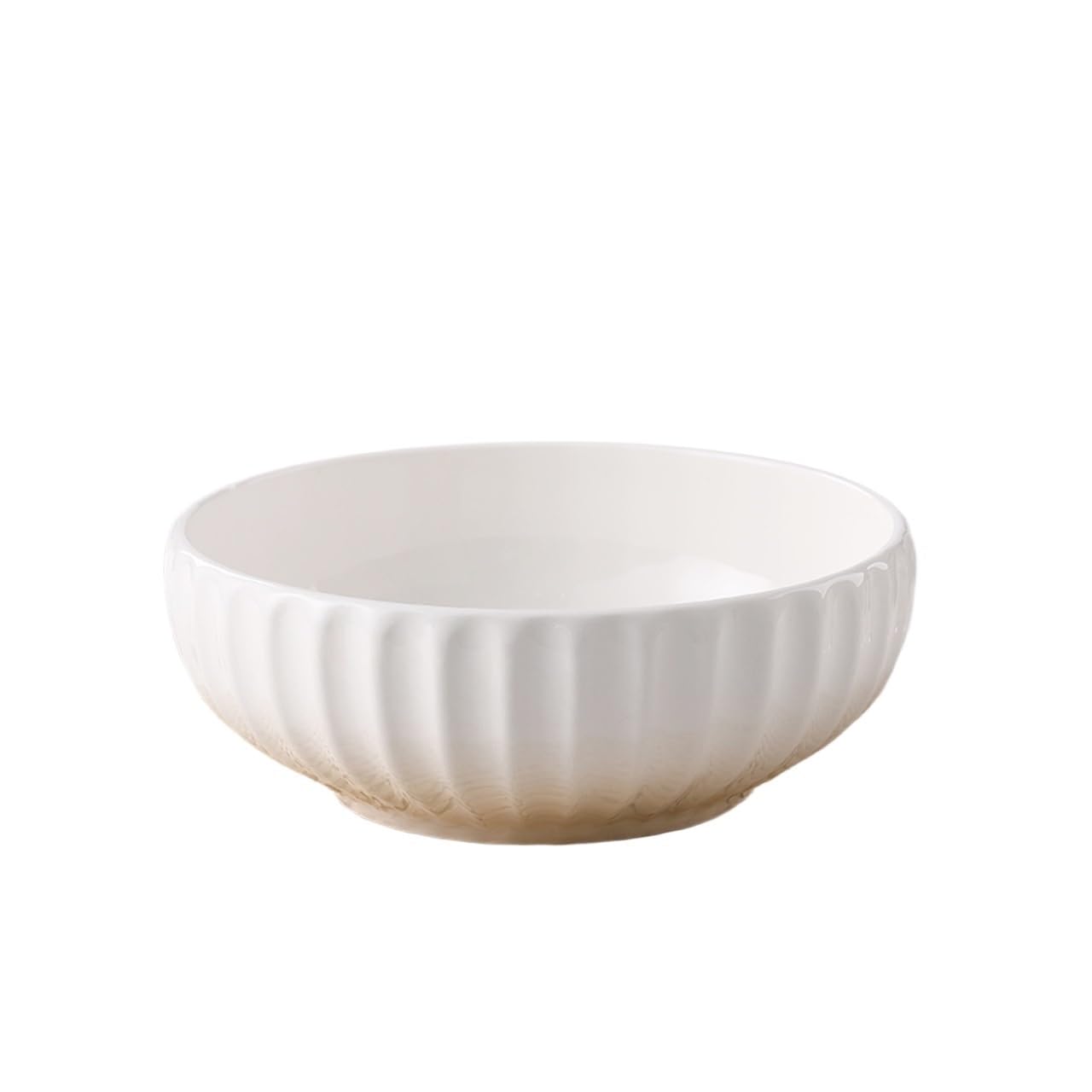 WOTZOV Salad Bowls Porcelain Bowls,Ceramic Soup Bowls,Large Bowl As Ramen Bowls,Salad Bowls,For Oatmeal,Chip Kitchen Soup Bowls，One Color 3000ML