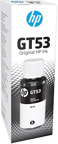 HP GT53 90ml Black Original High Yield Ink Bottle|Works DeskJet GT 5800 Series, Ink Tank 300/400 Series, Smart Tank 300/400 / 500/600 / 700 Series