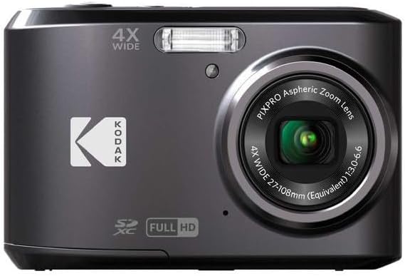 Kodak PIXPRO Friendly Zoom FZ43-BK 16MP Digital Camera with 4X Optical Zoom and 2.7 LCD Screen (Black)