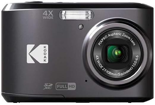 Kodak PIXPRO Friendly Zoom FZ43-BK 16MP Digital Camera with 4X Optical Zoom and 2.7 LCD Screen (Black)