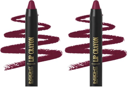 Image of INSIGHT Long Lasting Lip Crayon - All-Day Comfort | Matte Finish | Waterproof | Non-Transfer | Non-Sticky | Enriched with Vitamin E & Kojic Acid | Sharpenable Tip | Full Coverage | Lightweight Lipstick (Smokey Rose) - 7g