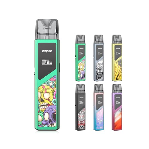 Aspire Favostix 2 Kit 電子タバコ スターターキット VAPE ベイプ 本体 ポッド pod カートリッジ 1000mAh Type-C充電 アスパイア アスパイヤ ファボスティックス 2 ニコチンフリー タール無し (green)