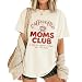 Silvren Caffeinated Moms Club Shirt, Funny Mom Life Coffee Club Graphic Tee, Fueled by Caffeine and Chaos Humor Design, Cute Mom Graphic Tees for Women, Casual Short Sleeve T Shirt, Black, Sizes S–3XL
