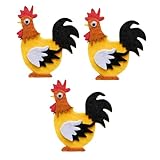 . 【Matériau】Ces ornements en forme de coq sont confectionnés en feutre de qualité supérieure, offrant un toucher délicieusement doux et agréable, ce qui les rend à la fois esthétiques et confortables à manipuler.