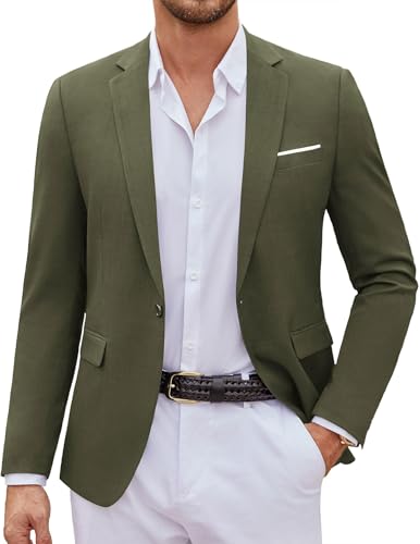 Image of COOFANDY Mens Casual Blazer Suit Jackets One Button Sport Coats Lightweight Business Sports Jackets