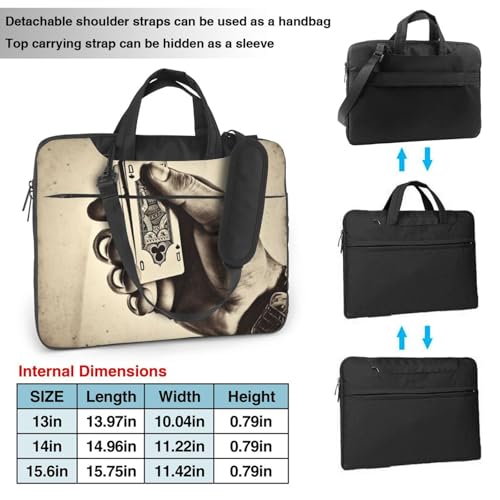 Bolso maletín para laptop con diseño vintage conceptual miniatura 4