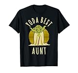 Star Wars Yoda Best Aunt Cartoon Yoda T-Shirt