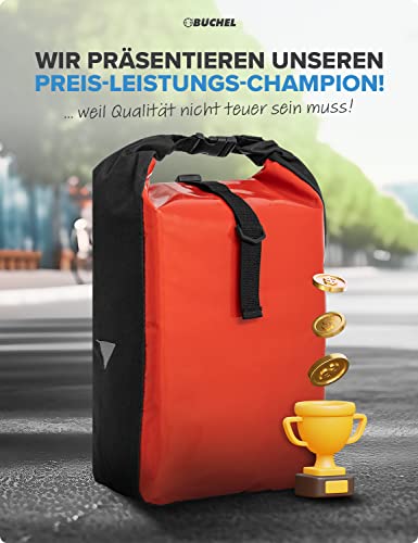 Büchel Unisex Fahrradtasche Aus Tarpaulin Gepäckträgertaschen, Rot, Einheitsgröße EU – Ansicht 5