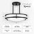 Diodesy- Semi Flush Mount Ceiling Double Ring Light Fixture 12 Inch 15W 3000K/4000K/5000K Color Selectable 1050 Lumens LED Pendant Dual Band Trim Oil Rubbed Bronze Finish for Kitchen Bedroom Hallway