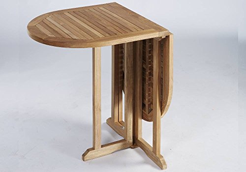 Preisvergleich Produktbild Destiny Tisch BALCONY PROMO Klapptisch 120x60 oval Holztisch - Tisch aus hochwertigem Hartholz Akazie