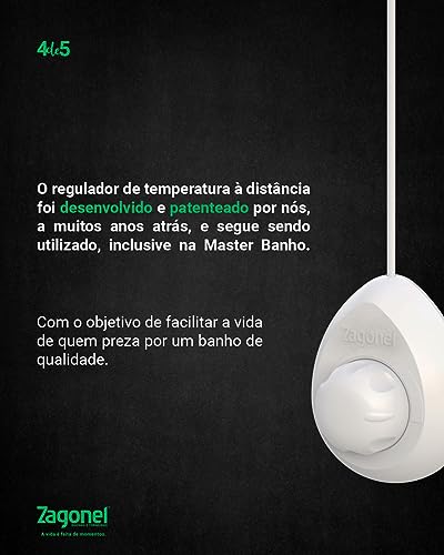 Ducha Master Banho Eletronica 5500w 127v Branco Bl Zagonel Branco