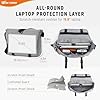 SKYSPER URBANX15 Messenger Bag mit RFID-Schutz 15,6-Zoll-Laptoptasche Umhängetasche groß für Herren Und Damen (Grau) #1