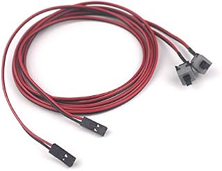Ytian 2Pcs ATX PC Computer Motherboard Switch On/Off/Reset Power Cable 100CM