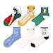 Produktbild Springisso 6 Paar Damensocken Herbst Und Winter in Wind Netten Kindliche Illustration Socken Literary Fan Startseite Cartoon-Serie Socken Weihnachten Geburtstags-Geschenk