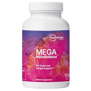 Microbiome Labs Mega Mycobalance – Bee Propolis + Undecylenic Acid to Support Healthy Yeast + Fungal Balance in Body – Daily Supplement to Support Intestinal & Vaginal Flora (180 Softgels)