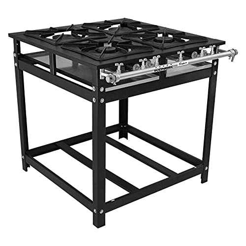 Fogão Economy Baixa Pressão 4 Bocas (2 Duplas 2 Simples)