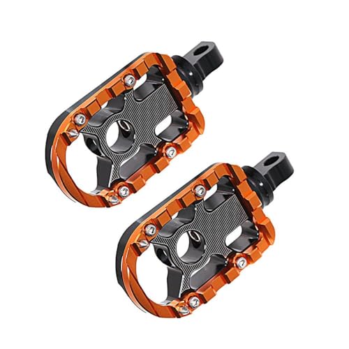 Planche à pied de moto pour modèles FLH/T FLHX orange et noir