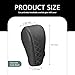 Diamall Car Leather Gear Shift Cover, Anti-Slip Breathable Shift Knob Cover, Waterproof Auto Konb Gear Shifter Stick Protector, Universal Cars SUVs Trucks Interior Decoration Accessories (Black)