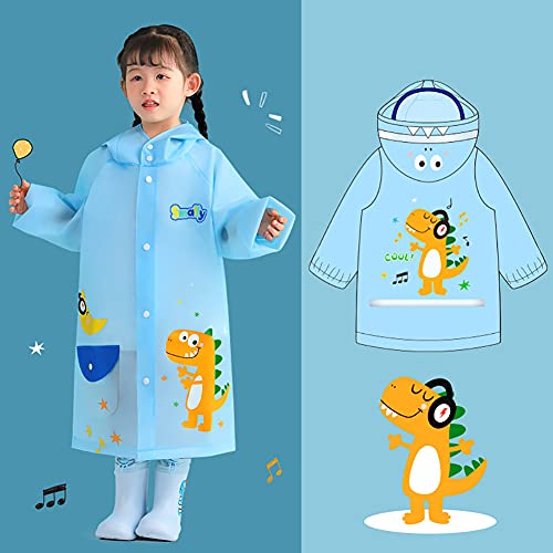Lazeny Impermeabile Bambini Poncho Pioggia con