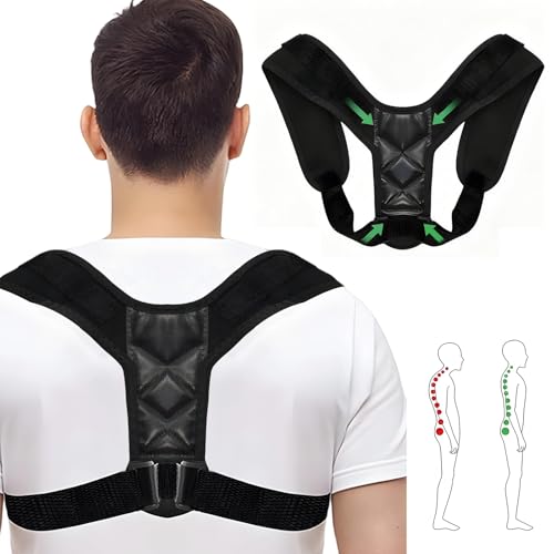 Yagaspantery Corrector Postura De Espalda, Corrector Ajustable, Para De Espaldapara Hombre y Mujer, Para Corregir La Postura espalda, Alivio del espalda Para Diario En Casa