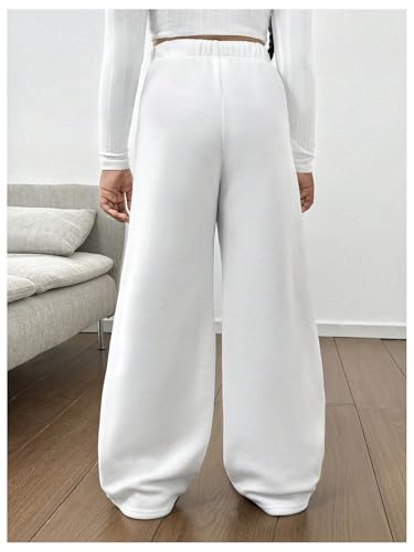 Girl's Basic Straight Leg Long Pants Soft Baggy Track Pant Sports Wear3