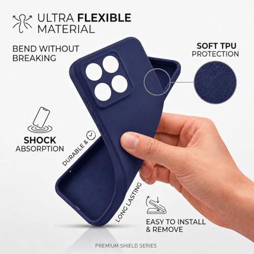 Image of FIRST MART Matte Silicone Back Cover for Motorola G37 - Blue