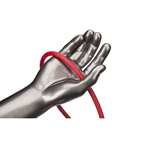 THERABAND Resistance Tubes, Professional Latex Elastic Tubing For Upper & Lower Body, Core Exercise, Physical Therapy, Lower Pilates, At-Home Workouts, & Rehab, 25 Foot, Red, Medium, Beginner Level 3 - Image 4