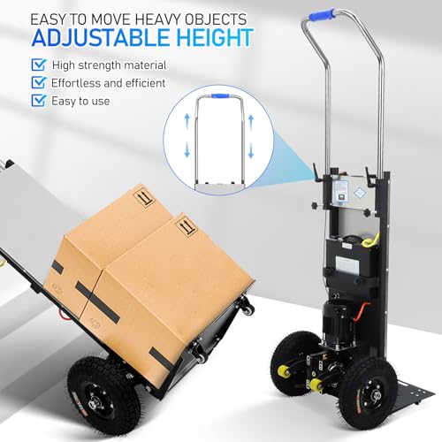 Carretilla eléctrica para escaleras 880 lbs con motor 1200W miniatura 3