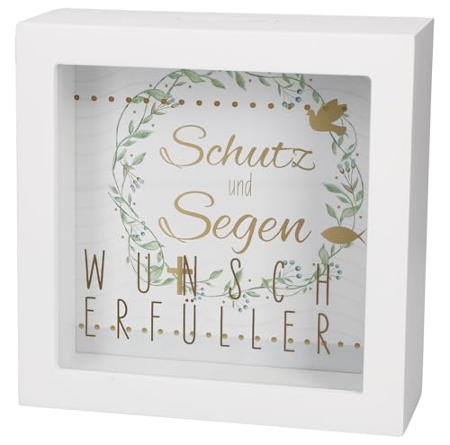Butzon & Bercker Bilderrahmen-Spardose Wunscherfüller 14 x 14 x 5,5 cm –...