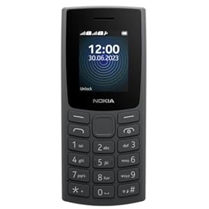 Nokia 105 4G | Dual SIM | GSM Unlocked Mobile Phone | Volte | Charcoal | International Version | Not AT&T/Cricket/Verizon Compatible