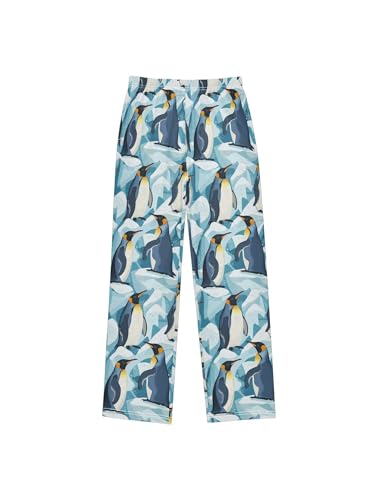 ZZKKO Penguins and Glaciers Boys Pants for Kids Jogger Pants with Pockets S