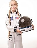 AEROSQUAD Astronaut Costume for Kids with Helmet, Halloween Costumes for kids Nasa Astronaut Helmet Suit with Movable Visor & Mission Sounds, Toddler Halloween Costume Girl & Boy, Role-Play Dress up-L