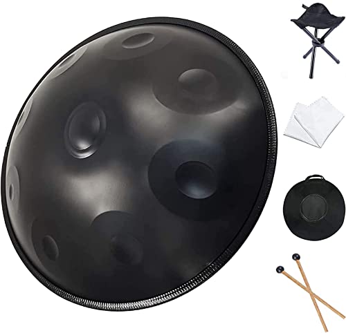 Handpan Drum Instrument en Re menor 9 Notas 22 pulgadas