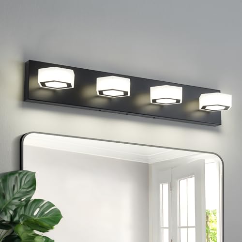 Lanhall 4-Light LED Bathroom Vanity Light 32W Dimmable 4000K